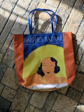 Vintage Estée Lauder Harper’s Bazaar January 1932 Southern Resorts Tote Bag Art